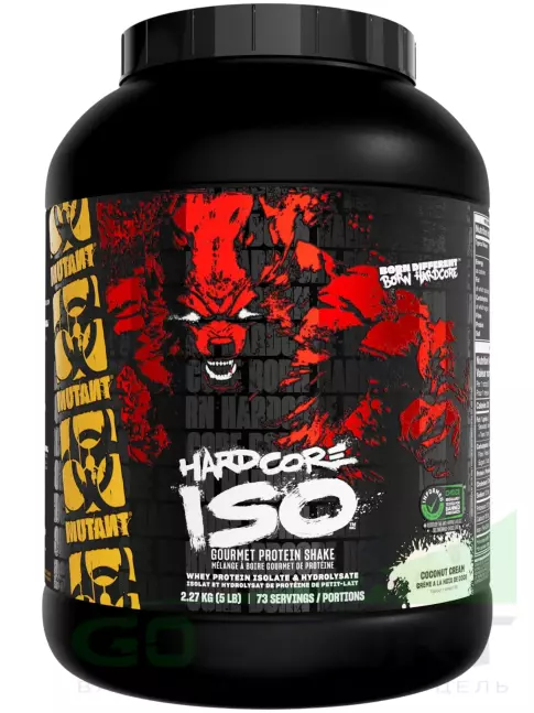 Изолят протеина Mutant Hardcore Iso 2270 г, Кокосовый крем Изолят протеина Mutant Hardcore Iso 2270 г, Кокосовый крем