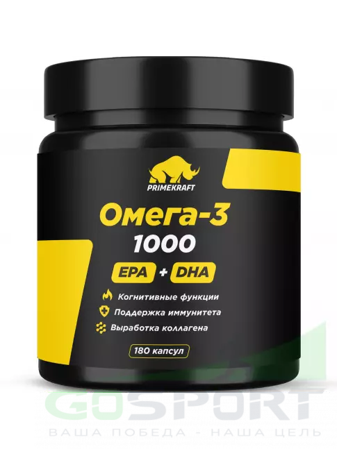 Омега-3 PRIMEKRAFT Омега-3 1000 180 капсул
