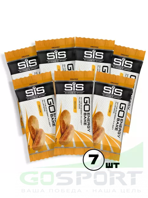 Энергетический батончик SCIENCE IN SPORT (SiS) GO Energy Bake 7 x 50 г, Апельсин