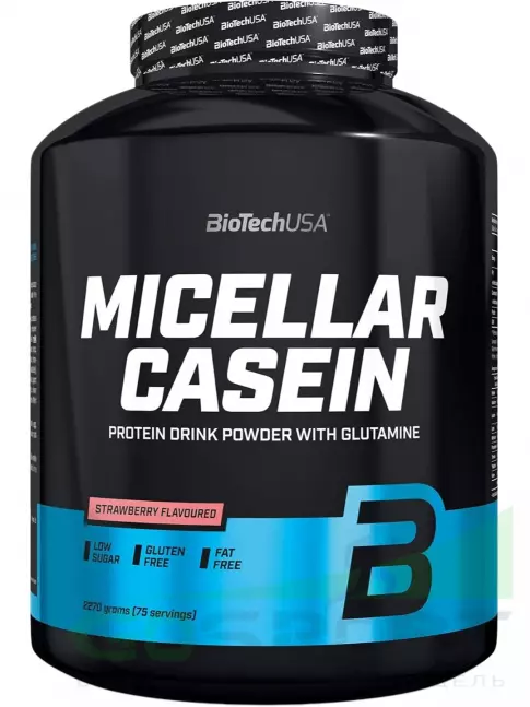 Казеиновый протеин BioTechUSA Micellar Casein 2270 г, Клубника