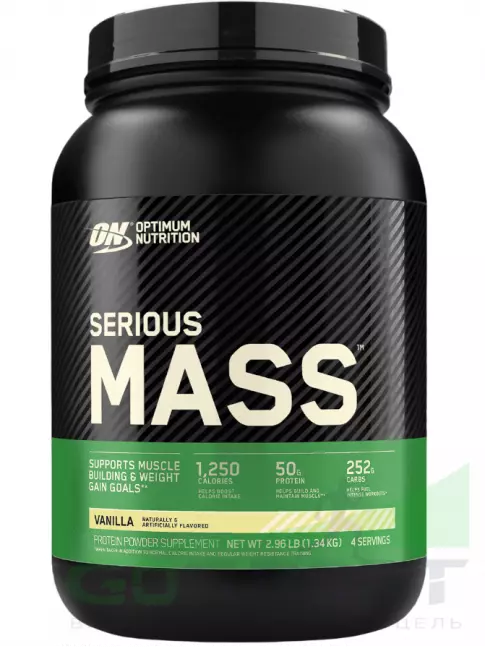 Гейнер Optimum Nutrition Serious Mass 1360 г, Ваниль