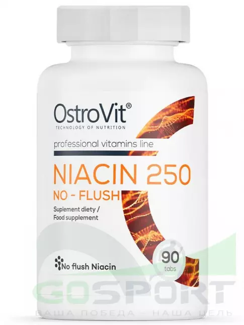  OstroVit Niacin 250 NO-FLUSH 90 таблеток