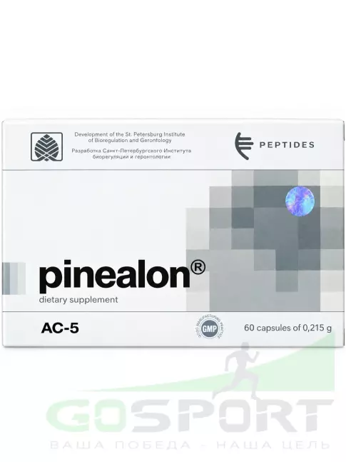 Пептиды Хавинсона PEPTIDES Пинеалон (Pinealon) 60 капсул Пептиды Хавинсона PEPTIDES Пинеалон (Pinealon) 60 капсул