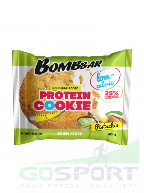Протеиновый батончик BombBar Protein cookie 40 г, Фисташка