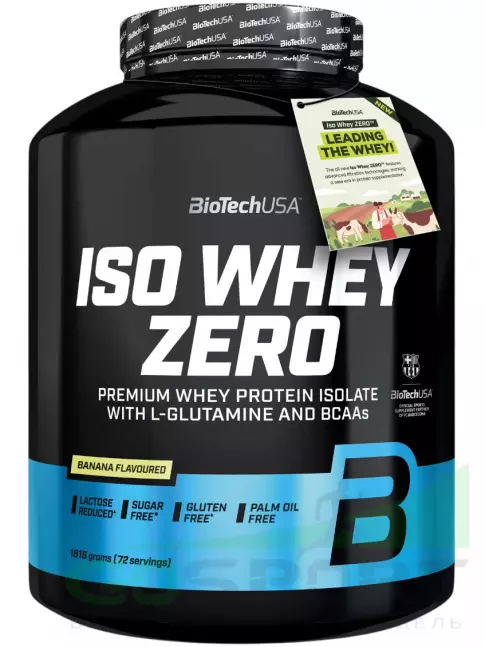 Изолят протеина BioTechUSA Iso Whey Zero 1816 г, Банан