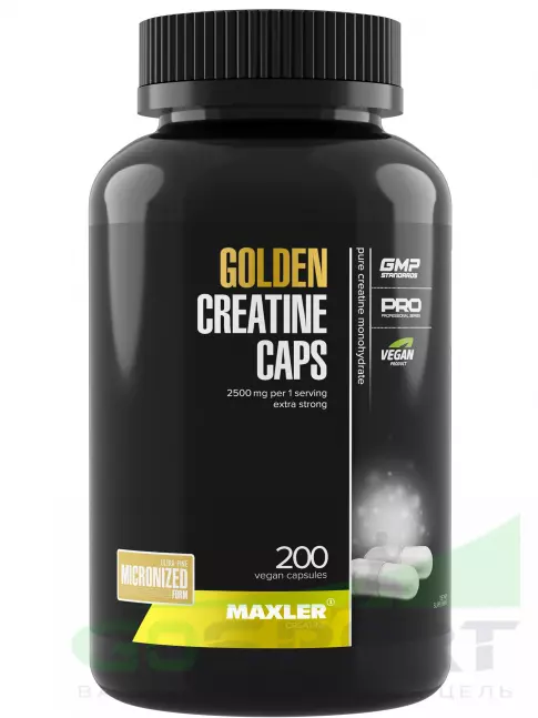  MAXLER 100% Golden Creatine 200 веган капсул