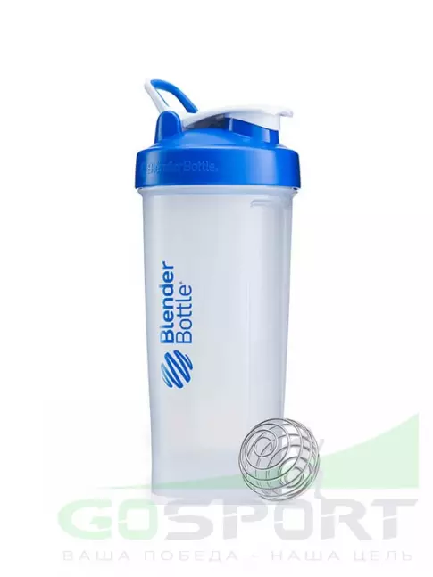 Шейкер BlenderBottle Pro45 Tritan™ Full Color 1330 мл / 45 oz, Прозрачный / Синий