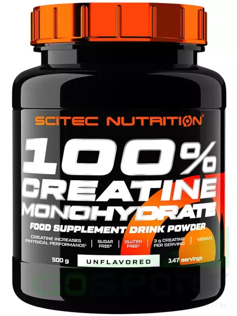 Креатин моногидрат Scitec Nutrition 100% Creatine Monohydrate 500 г, Без вкуса