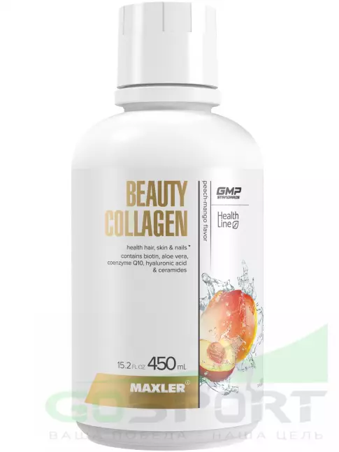  MAXLER Beauty Collagen 450 мл, Персик - Манго
