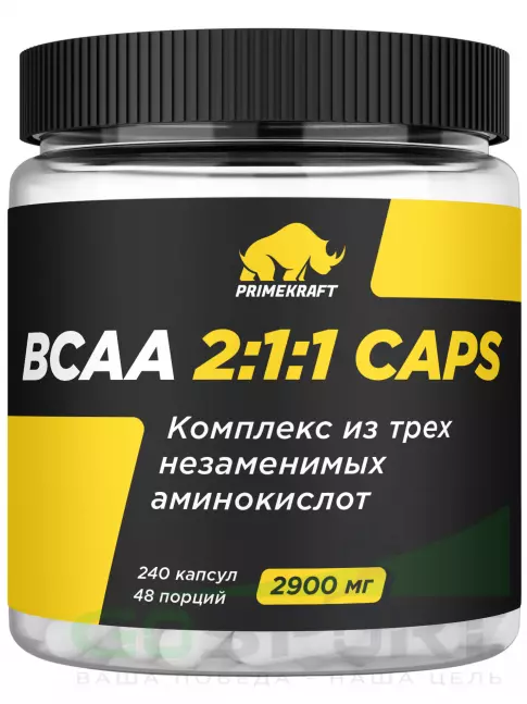 BCAA PRIMEKRAFT BCAA 2:1:1 2900 мг 240 капсул