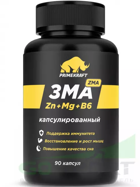 Магний+цинк+B6 PRIMEKRAFT ZMA 90 капсул