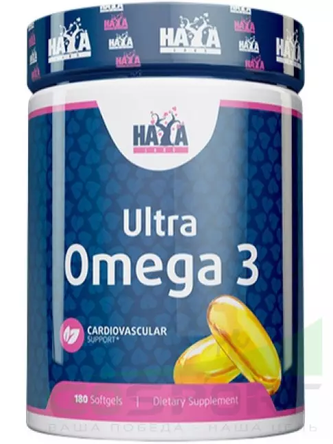 Омега-3 Haya Labs Ultra Omega 3 750 mg 180 гелевых капсул