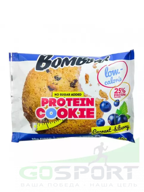 Протеиновый батончик BombBar Protein cookie 40 г, Смородина - Черника