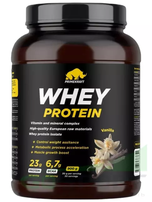 Сывороточный протеин PRIMEKRAFT Whey Protein 900 г, Ваниль Сывороточный протеин PRIMEKRAFT Whey Protein 900 г, Ваниль