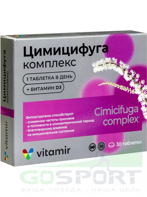  ВИТАМИР Цимицифуга 30 таблеток