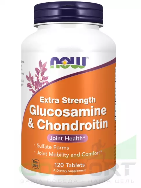  NOW FOODS Glucosamine & Chondroitin 750 мг / 600 мг 120 таблеток