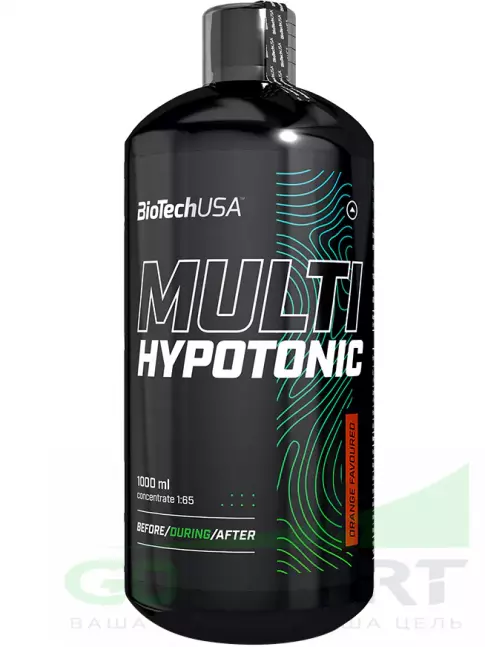 Изотоник BioTechUSA Multi Hypotonic Drink 1:65 1000 мл, Апельсин Изотоник BioTechUSA Multi Hypotonic Drink 1:65 1000 мл, Апельсин