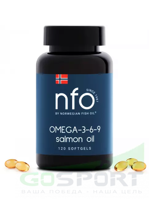 Омега-3 NFO Omega 3-6-9 Salmon Oil 120 капсул