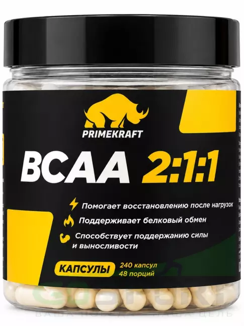 BCAA PRIMEKRAFT BCAA 2:1:1 2900 мг 240 капсул