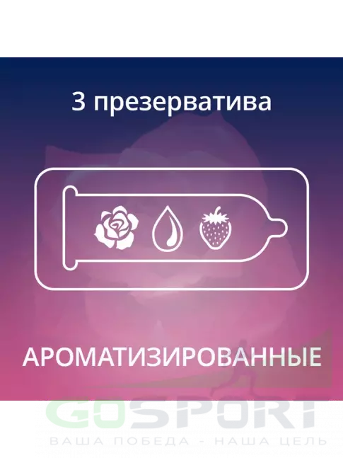 Презервативы Contex Romantic Love (ароматизированные) 3 шт
