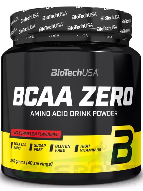 БСАА BiotechUSA BCAA Zero 2:1:1 360 г, Арбуз БСАА BiotechUSA BCAA Zero 2:1:1 360 г, Арбуз