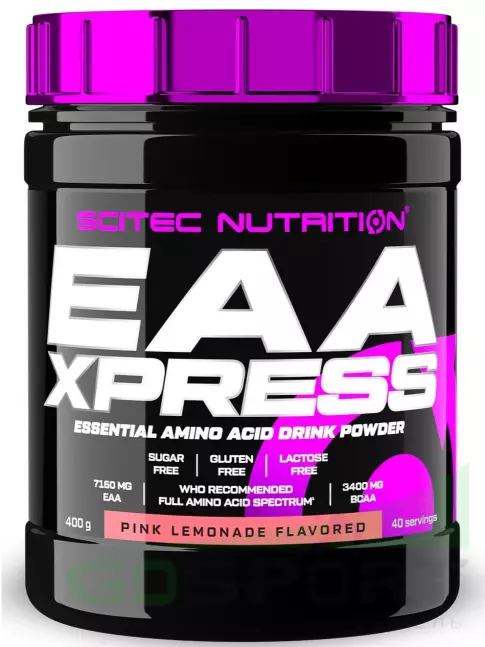 Аминокислоты Scitec Nutrition EAA Xpress 400 г, Розовый лимонад Аминокислоты Scitec Nutrition EAA Xpress 400 г, Розовый лимонад