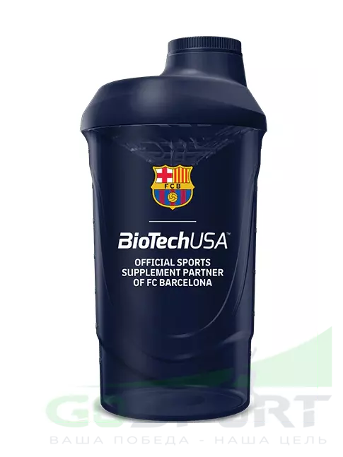 Шейкер 600 мл BioTechUSA Шейкер FC Barcelona 600 мл, Синий Шейкер 600 мл BioTechUSA Шейкер FC Barcelona 600 мл, Синий