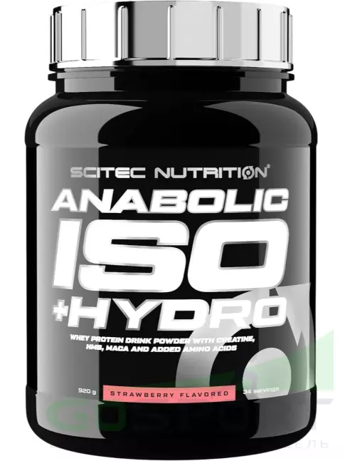 Изолят протеина Scitec Nutrition Anabolic ISO + Hydro 920 г, Клубника