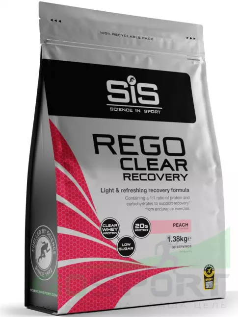 Восстановление SCIENCE IN SPORT (SiS) REGO Clear Recovery 1380 г, Персик
