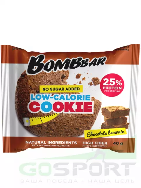 Протеиновый батончик BombBar Protein cookie 40 г, Шоколадный брауни