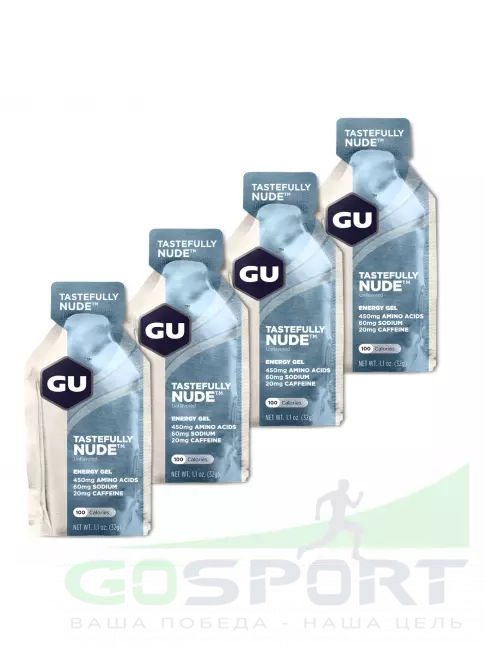 Гель питьевой GU Energy Labs GU Original Energy Gel 20mg caffeine 4 x 32 г, Нейтральный