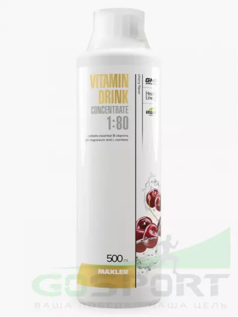 Витаминный комплекс MAXLER Концентрат витаминного напитка Vitamin Drink Concentrate 500 мл, Вишня