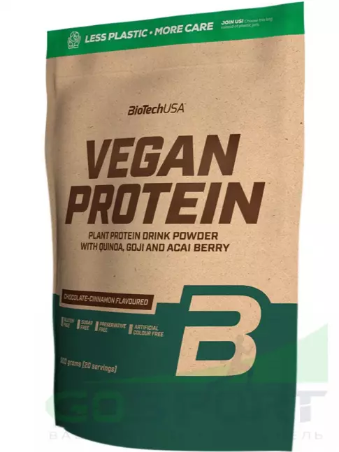 Протеин для веганов BioTechUSA Vegan Protein 500 г, Шоколад-корица