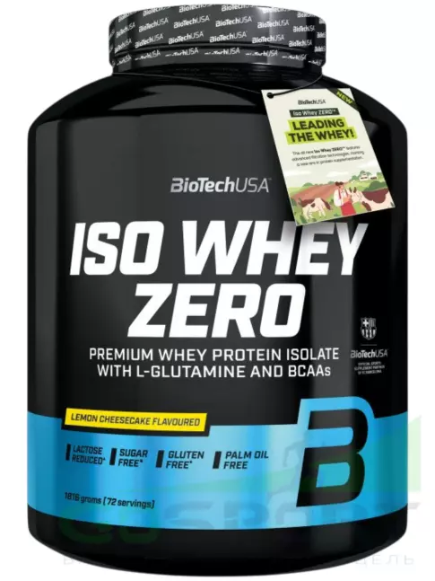 Изолят протеина BioTechUSA Iso Whey Zero 1816 г, Лимонный чизкейк