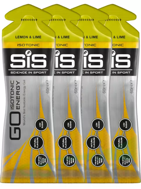 Гель питьевой SCIENCE IN SPORT (SiS) GO Isotonic Energy Gels 4 x 60 мл, Лимон-Лайм