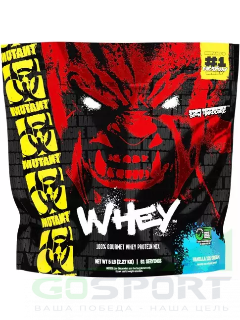 Mutant Whey 2270 г, Ванильное мороженое  Mutant Whey 2270 г, Ванильное мороженое
