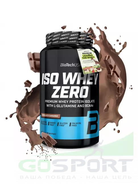 Изолят протеина BioTechUSA Iso Whey Zero 908 г, Шоколад