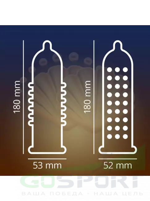  Contex Relief (6 с точками и 6 с ребрами) 12 шт