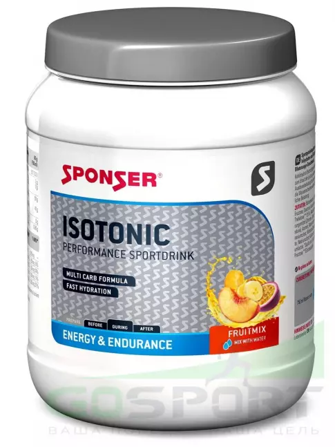 Изотоник SPONSER ISOTONIC 1000 г, Фруктовый микс