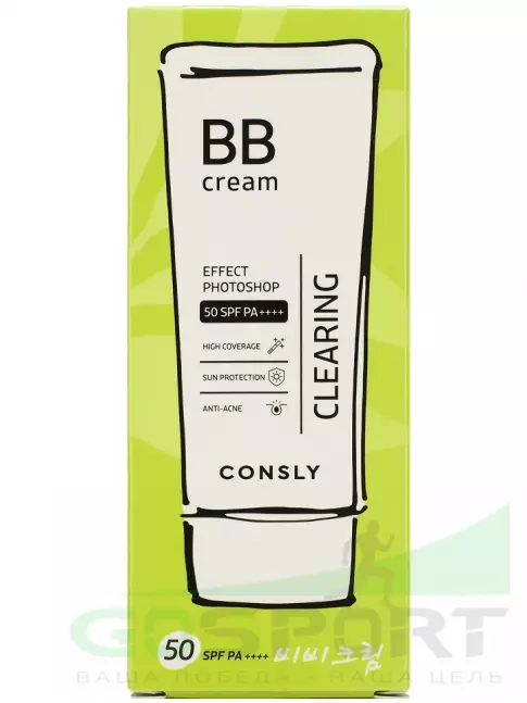 ИМПОРТ CONSLY PHOTOSHOP Tea tree + Witch hazel Clearing BB cream 50 мл ИМПОРТ CONSLY PHOTOSHOP Tea tree + Witch hazel Clearing BB cream 50 мл