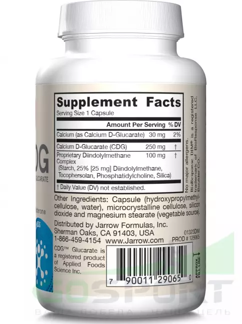 Jarrow Formulas DIM + CDG 30 веган капсул