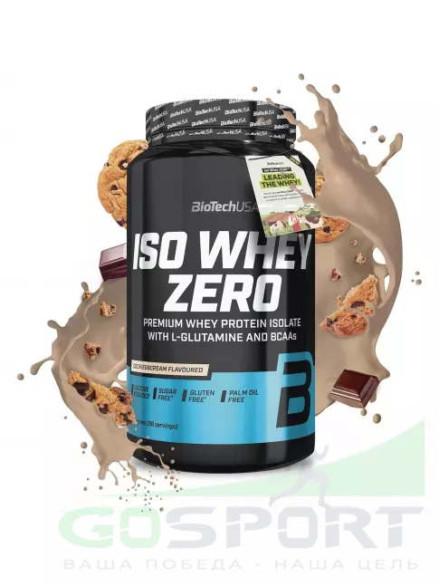 Изолят протеина BioTechUSA Iso Whey Zero 908 г, Печенье-крем