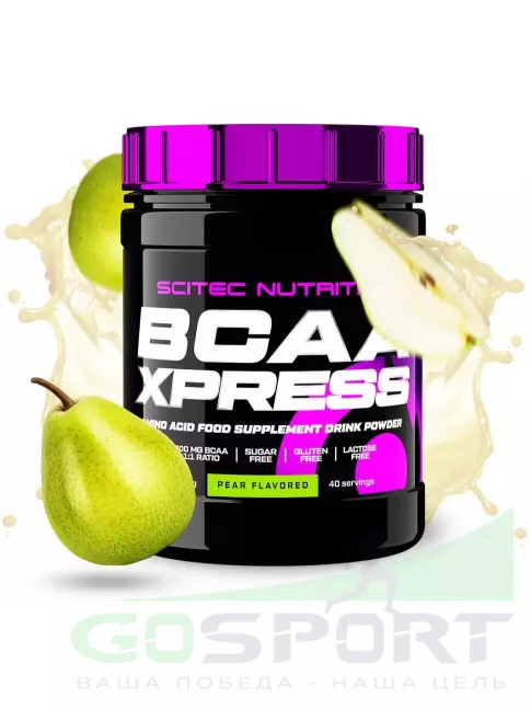 БСАА Scitec Nutrition BCAA Xpress 2:1:1 280 г, Груша БСАА Scitec Nutrition BCAA Xpress 2:1:1 280 г, Груша