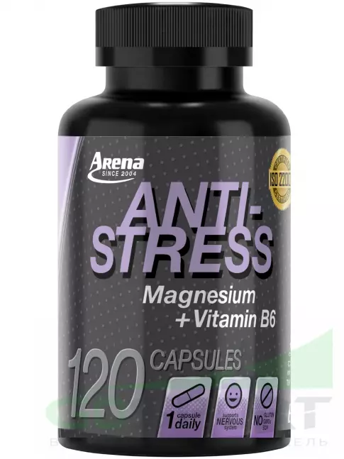  Arena Anti-Stress Magnesium + vitamin B6 120 капсул