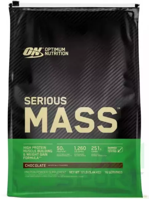 Гейнер Optimum Nutrition Serious Mass 5440 г, Шоколад