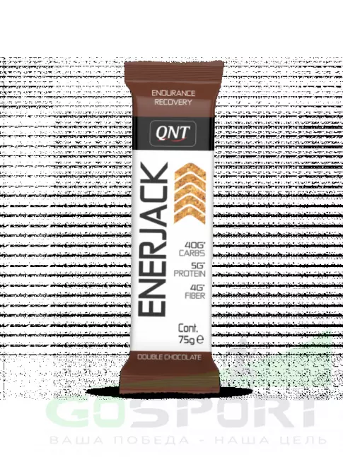 Энергетический батончик QNT Enerjack 75 г x 12 шт, Двойной шоколад