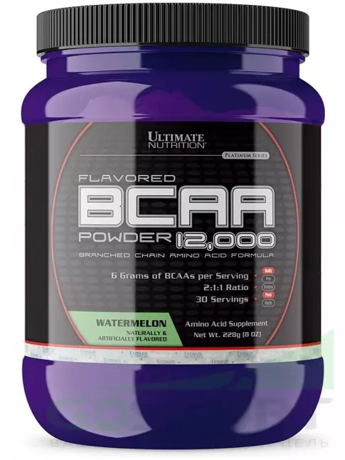 БСАА Ultimate Nutrition BCAA 12000 Powder 228 г, Арбуз