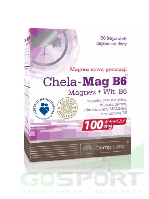  OLIMP Chela-Mag B6 100 мг 60 капсул