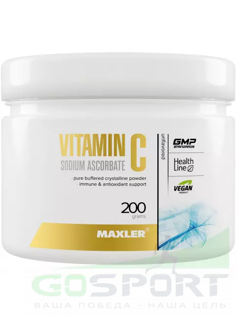 Витамин C MAXLER Vitamin C 1000 200 г, Натуральный Витамин C MAXLER Vitamin C 1000 200 г, Натуральный