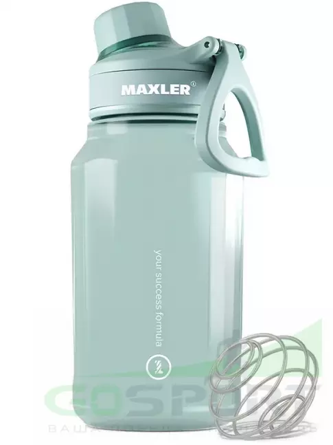  MAXLER Water Bottle Shake&Mix 750 мл, Серо-голубой